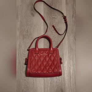 Vera Bradley Cherry Red Quilted Satchel